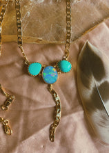 Load image into Gallery viewer, The Bloom Lariat 004 - Australian Opal + Kingman Turquoise