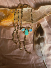 Load image into Gallery viewer, The Bloom Lariat 003 - Kingman Turquoise + Ethiopian Opal