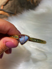 Load image into Gallery viewer, Mexican Opal Stamped Bangle - #006