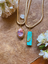 Load image into Gallery viewer, Slinky Herringbone Chain - Kingman Turquoise