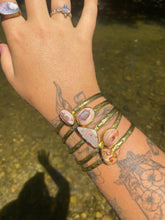 Load image into Gallery viewer, Mexican Opal Stamped Bangle - #003