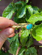 Load image into Gallery viewer, Hubei Turquoise Stamped Bangle - 001
