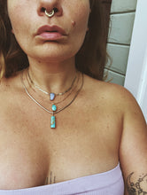 Load image into Gallery viewer, Slinky Herringbone Chain - Kingman Turquoise