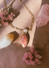 Load image into Gallery viewer, Cantera + Ethiopian Opal Figaro Chain
