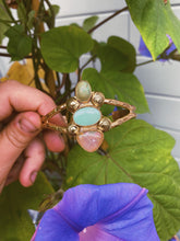 Load image into Gallery viewer, Turquoise + Cantera Opal Bangle
