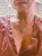 Load image into Gallery viewer, Spiderweb Turquoise Necklace
