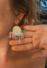 Load image into Gallery viewer, Turquoise Fire Horse Earrings 002
