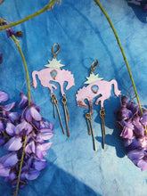 Load image into Gallery viewer, Australian Opal Fire Horse Earrings
