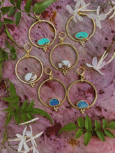 Load image into Gallery viewer, Australian Opal Triple Dot Hoop
