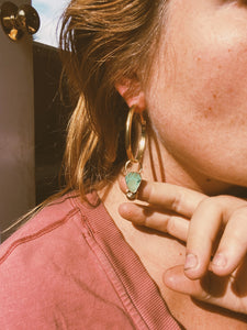 Spiderweb Turquoise Hoops 001