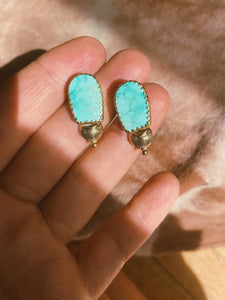 White Water Turquoise Studs