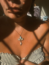 Load image into Gallery viewer, Ethiopian + Cantera Opal / Variscite Cluster Charm Necklace
