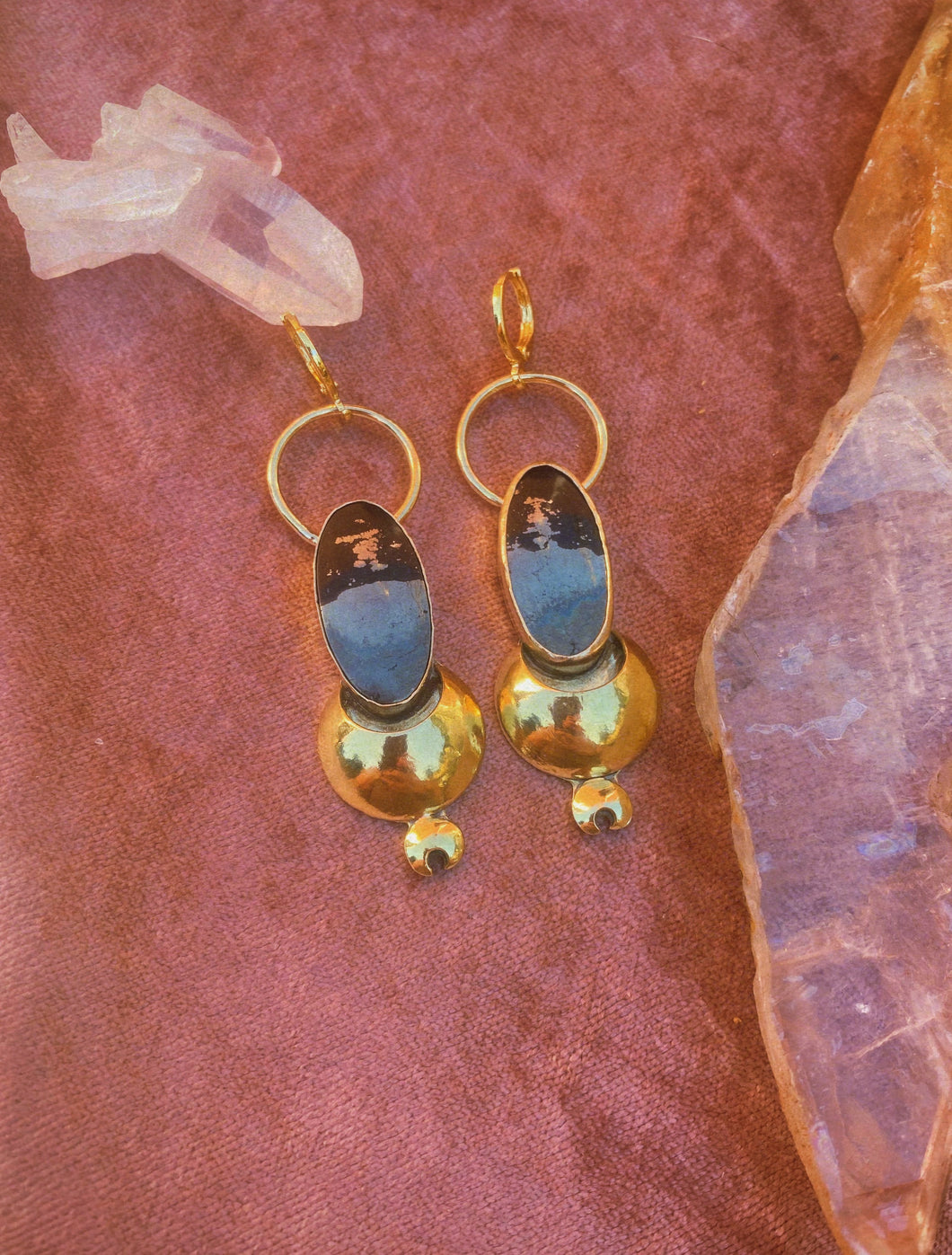 The Temple Earrings - Apache Gold