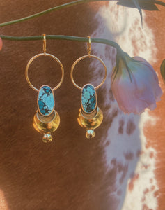 The Temple Earrings - Turquoise