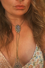 Load image into Gallery viewer, Boulder Opal Stamped Bolo
