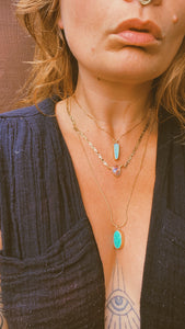 Delicate Snake Chain - Carico Lake Turquoise
