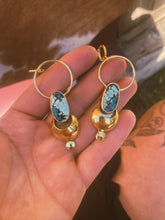 Load image into Gallery viewer, The Temple Earrings - Turquoise
