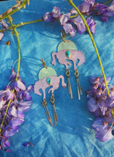 Load image into Gallery viewer, Turquoise Fire Horse Earrings 001
