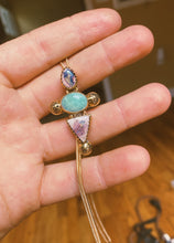 Load image into Gallery viewer, Bold as Love Lariat - Double Cantera Opal + Faceted Amazonite
