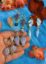 Load image into Gallery viewer, Hyacinth Jasper Stamped Double Drop Earring
