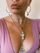 Load image into Gallery viewer, Stamped Cantera Opal Hoops 001
