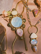 Load image into Gallery viewer, Cantera + Ethiopian Opal + Mother of Pearl Bolo
