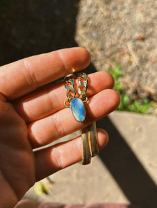 Cuban Link X Herringbone Chain - Australian Opal 001