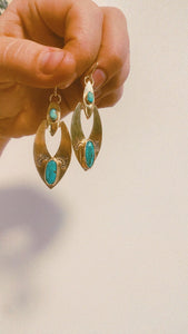 The Sedona Earrings - Turquoise