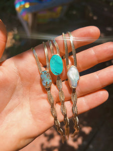 Twisted Vision Lariat - Kingman Turquoise