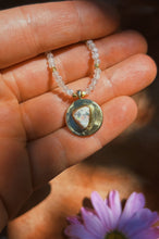 Load image into Gallery viewer, Cantera Opal + Moonstone Talisman Disc Necklace
