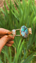 Load image into Gallery viewer, Abalone + Pink Pearl Bangle
