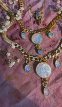 Load image into Gallery viewer, Australian Opal + Mother of Pearl Charm Necklace
