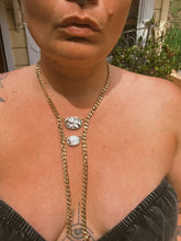 Load image into Gallery viewer, White Buffalo Turquoise Ladder Necklace

