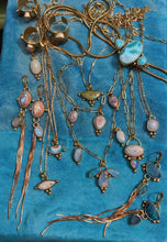 Load image into Gallery viewer, Australian Opal Bloom Charm Necklace
