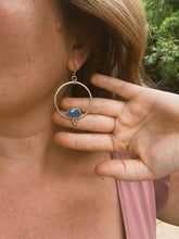 Load image into Gallery viewer, Australian Opal Triple Dot Hoop
