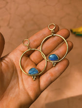 Load image into Gallery viewer, Australian Opal Triple Dot Hoop
