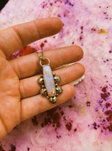 Load image into Gallery viewer, Stamped Ocean Agate Necklace
