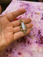 Load image into Gallery viewer, Stamped Ocean Agate Necklace
