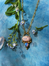 Load image into Gallery viewer, Cantera + Ethiopian Opal Stacked Necklace
