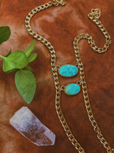 Load image into Gallery viewer, Kingman Turquoise Ladder Necklace
