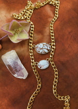 Load image into Gallery viewer, White Buffalo Turquoise Ladder Necklace
