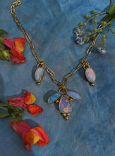 Load image into Gallery viewer, Australian Opal Bloom Charm Necklace
