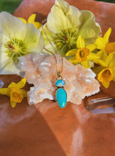 Load image into Gallery viewer, The Portal Necklace  - Kingman Turquoise + Australian Opal
