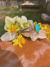 Load image into Gallery viewer, Kingman Turquoise Stamped Bangle
