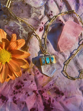 Load image into Gallery viewer, Triple Opal Crystal Quartz Pendulum
