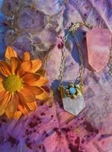 Load image into Gallery viewer, Australian Opal Stamped Crystal Quartz Pendulum
