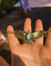 Load image into Gallery viewer, Australian Opal Cuban Link Hawk Bracelet
