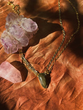 Load image into Gallery viewer, Black Sunstone Double Sunburst Chain
