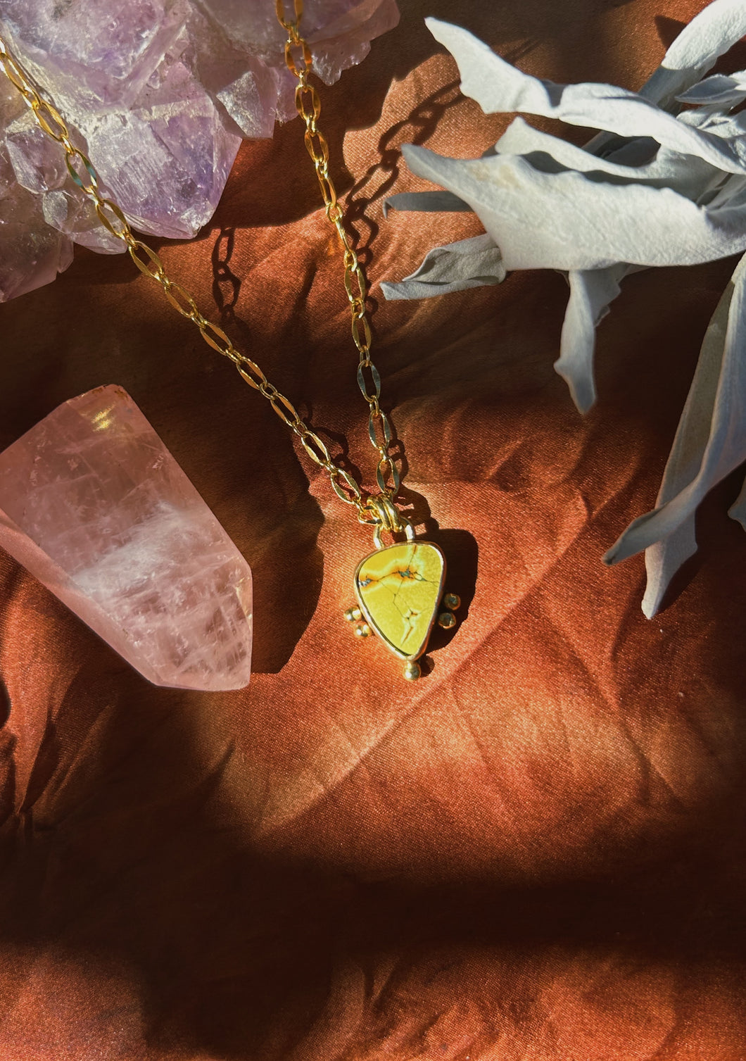 Sonoran Gold Turquoise Necklace