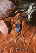 Load image into Gallery viewer, Boulder Opal + Iolite Lariat
